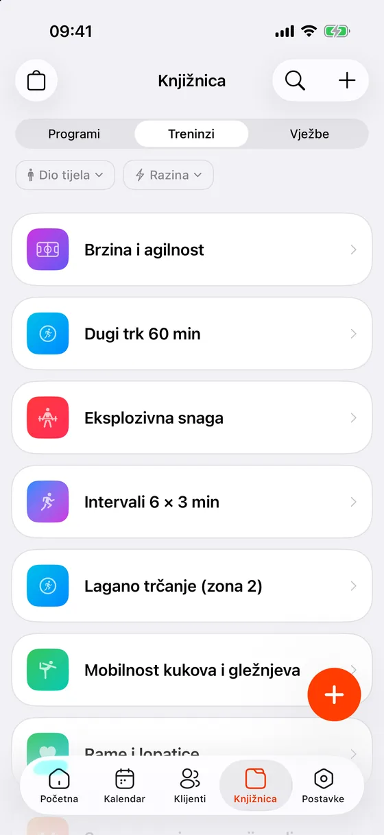 Treninzi po sportovima